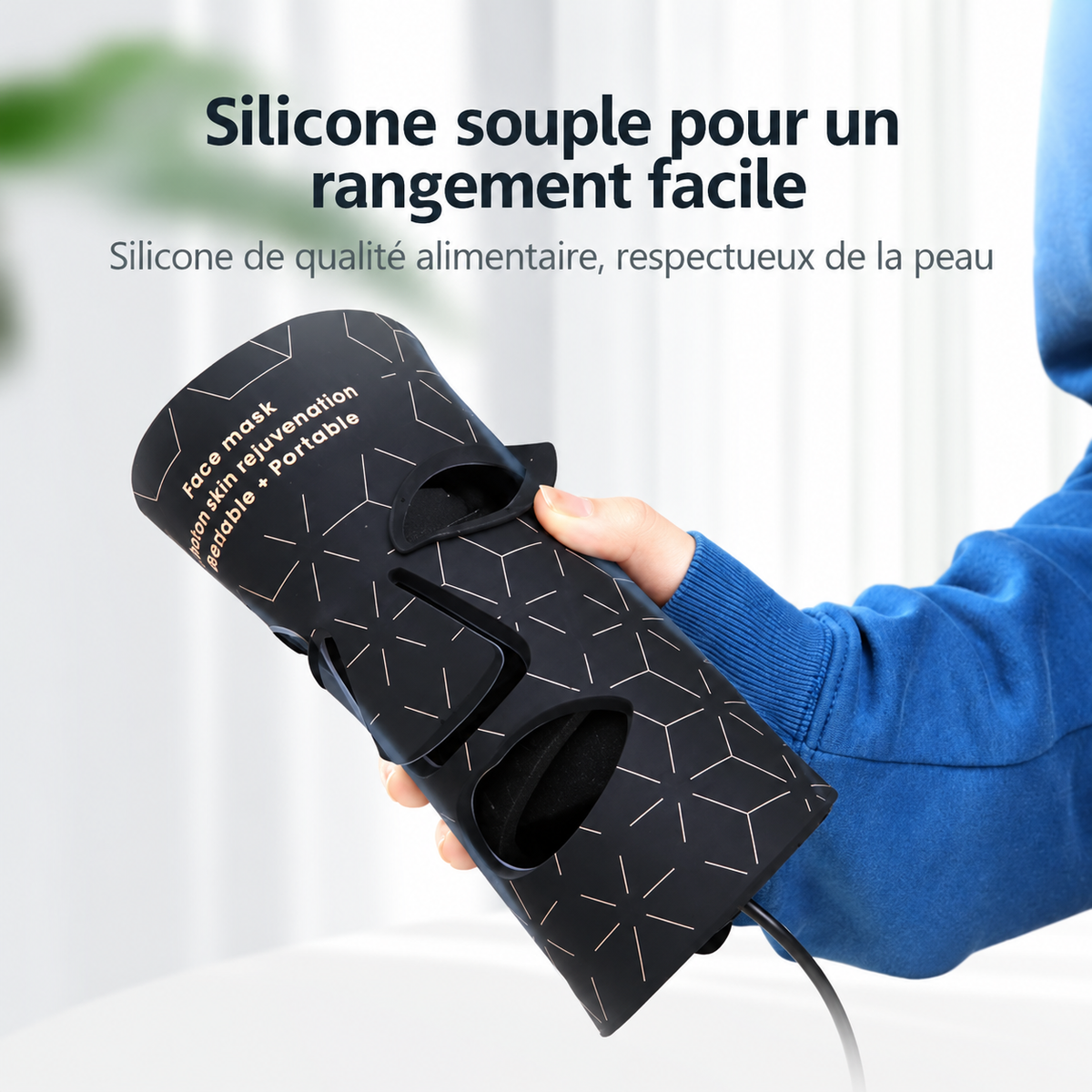 Masque LED visage — lumière rouge et infrarouge